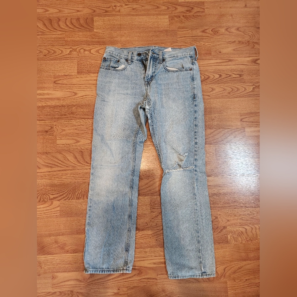 Old Navy Straight Ripped Jeans